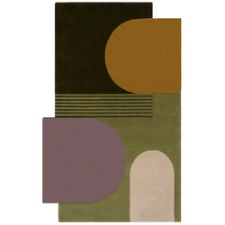 Kusový koberec Abstract Lozenge Green/Multi