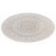 Kusový koberec Twin-Wendeteppiche 105475 Linen kruh