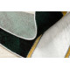 Kusový koberec Emerald 1015 green and gold kruh