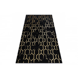Kusový koberec Gloss 407C 86 black/gold