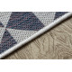 Kusový koberec Sion Sisal Triangles 22373 ecru/blue-pink