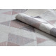 Kusový koberec Sion Sisal Triangles 3006 ecru/pink