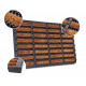 Venkovní čistící rohožka Mix Mats Brushes 105647 Black Cocos