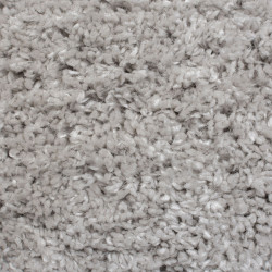 Kusový koberec Shaggy Teddy Grey kruh