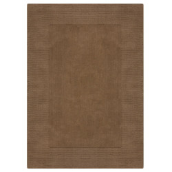 Kusový ručně tkaný koberec Tuscany Textured Wool Border Brown