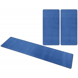AKCE: 3 díly: 70x140 (2x), 70x240 (1x) cm Kobercová sada Nasty 101153 Blau