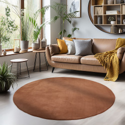 Kusový koberec Sky 5400 Brown kruh