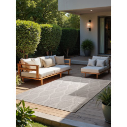 Kusový koberec Duet Liora 106246 White/Gray - na ven i na doma