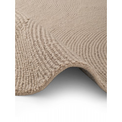 Kusový koberec Calmio 106221 Beige kruh