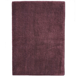 Ručně všívaný kusový koberec Asra wool tm. fialová