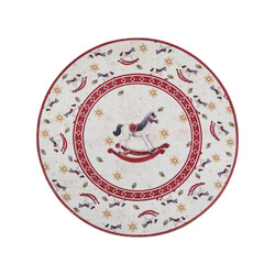 Kusový koberec Villeroy & Boch Toy's delight 106275 Cream, Red kruh