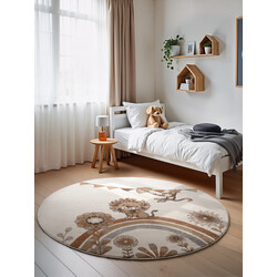 Dětský kusový koberec Villeroy & Boch Boho Kids 106307 Cream Multicolor kruh