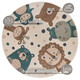 Dětský koberec Adventures 105968 Cream Brown Blue