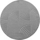 Kusový koberec Helix 2201 silver kruh
