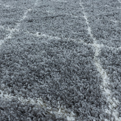 DOPRODEJ: 80x80 (průměr) kruh cm Kusový koberec Alvor Shaggy 3401 grey kruh