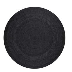 Kusový koberec Jute Braided 106322 Black kruh