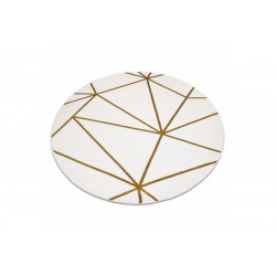 AKCE: 120x120 (průměr) kruh cm Kusový koberec Emerald 1013 cream and gold kruh