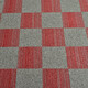 Kobercový čtverec Coral Lines 60380-50 červeno-šedý