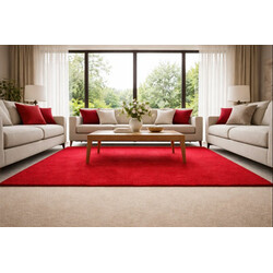 AKCE: 250x250 cm Kusový koberec Eton červený 15 čtverec