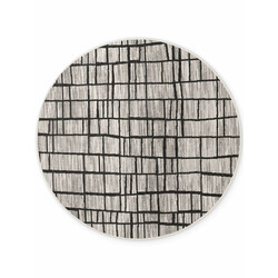 Kusový koberec Ted Baker Haringey 106387 Black White kruh