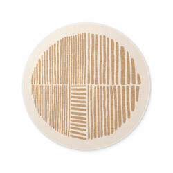 Kusový koberec Ted Baker Haringey 106391 Natural White kruh