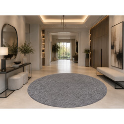 Kusový koberec Life Shaggy 1500 light grey kruh