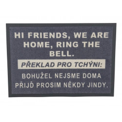 POSLEDNÍ ŠANCE: Rohožka HI FRIENDS 40x60 cm - na ven i na doma