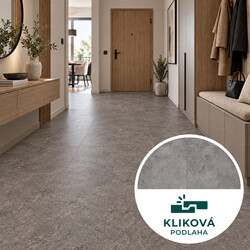 AKCE: Kliková podlaha se zámky Vinylová podlaha kliková Canadian Design Nice grey