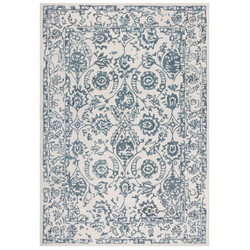 AKCE: 120x170 cm Kusový koberec Wool Loop Yasmin Ivory/Blue