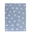 Pro zvířata: Pratelný koberec Polka Dots Blue-White